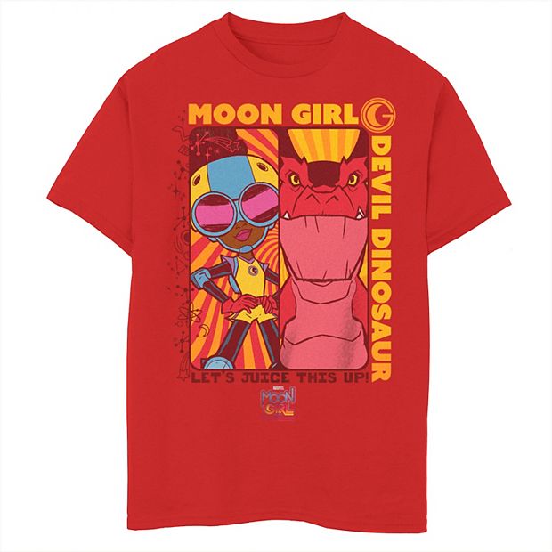 Boys 8-20 Marvel Moon Girl and Devil Dinosaur Let's Juice This Up