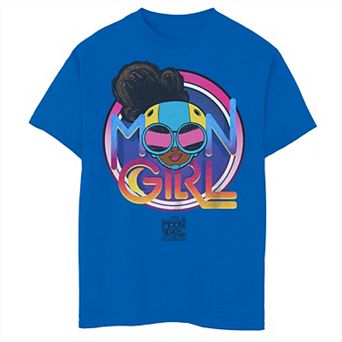 Boys 8-20 Marvel Moon Girl and Devil Dinosaur Lunella Badge Graphic Tee