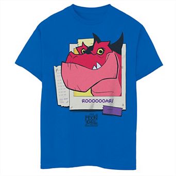 Boys 8-20 Marvel Moon Girl and Devil Dinosaur T-Rex Roar Photo Graphic Tee