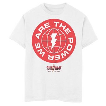 Boys 8-20 Shazam Fury Of The Gods We Are Power Logo Graphic Tee