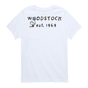 Boys 8-20 Peanuts Woodstock 1969 Graphic Tee