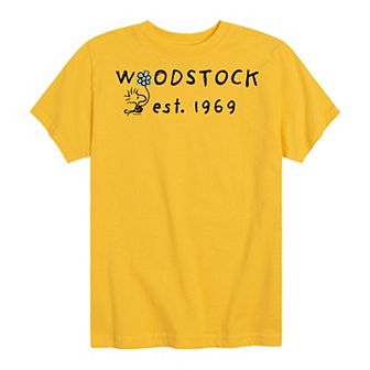 Boys 8-20 Peanuts Woodstock 1969 Graphic Tee