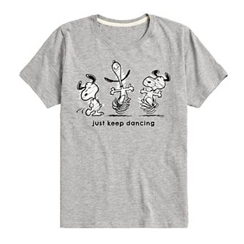 Boys 8-20 Peanuts Snoopy Just Keep Dancing Graphic Tee