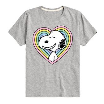 Boys 8-20 Peanuts Snoopy Heart Graphic Tee