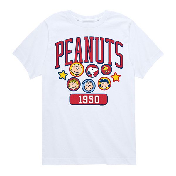 Boys 820 Peanuts Crew Athletic Graphic Tee