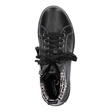 Easy Street Nico by Easy Street Women's Mini Lug Lace up Booties