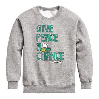 Boys 8-20 Woodstock Give Peace Fleece Crew Sweatshirt