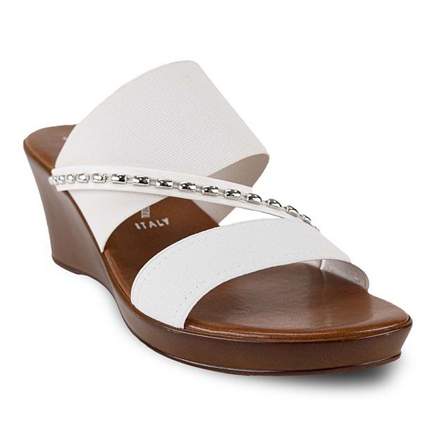 Italian shoemakers white store sandals