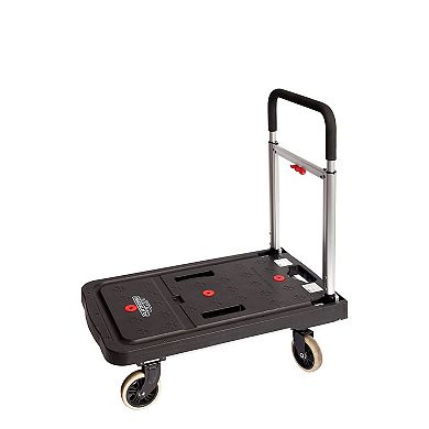 Magna Cart FF 4 Wheel Folding Platform Transport Cart with 300 Pound Capacity