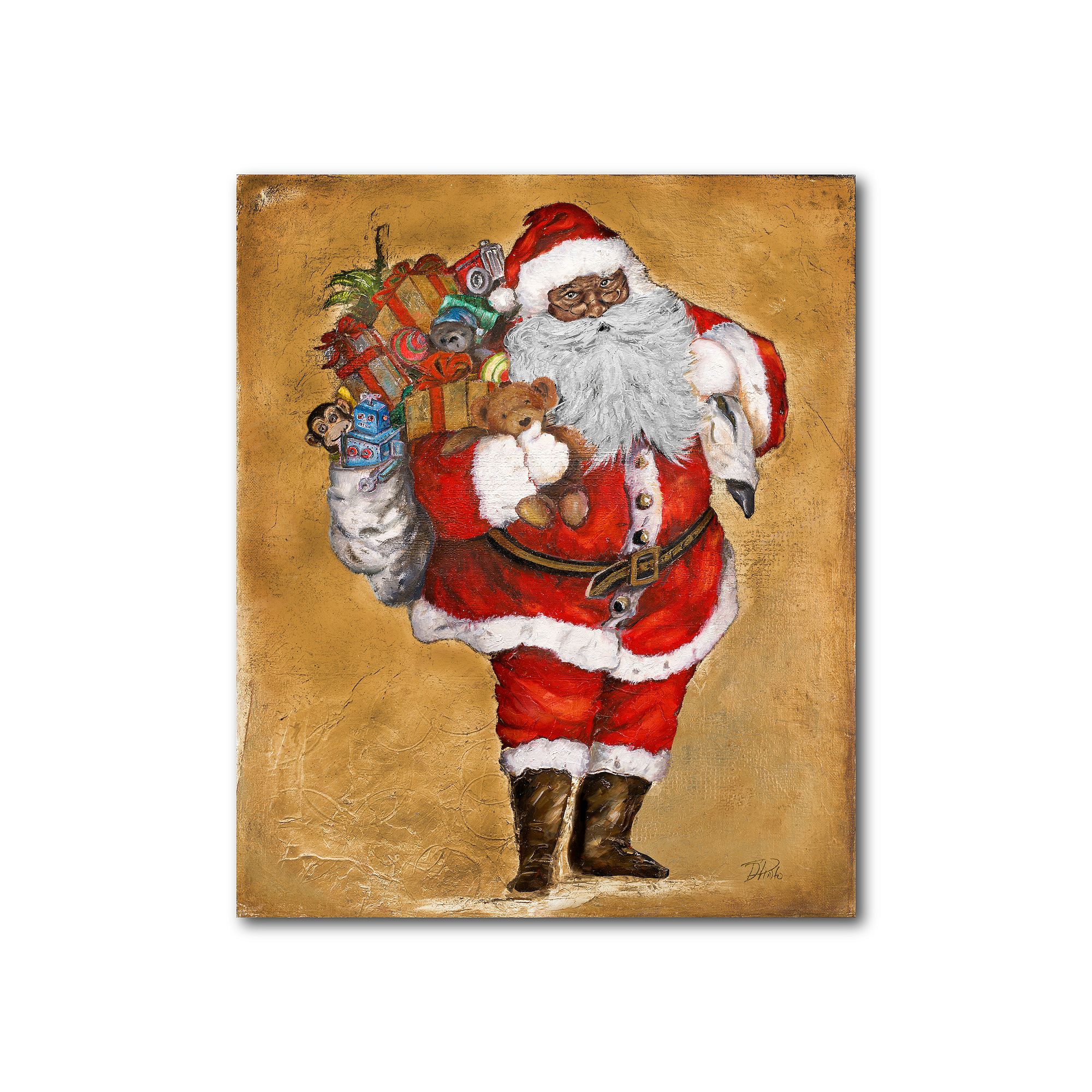 COURTSIDE MARKET Presents From St. Nick Canvas Wall Art, Multi
