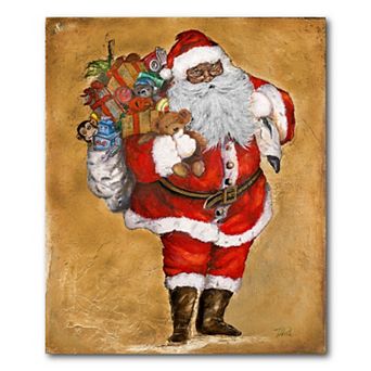 COURTSIDE MARKET Presents From St. Nick Canvas Wall Art