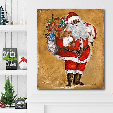 COURTSIDE MARKET Presents From St. Nick Canvas Wall Art