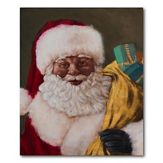 COURTSIDE MARKET Saint Nick Arrives Canvas Wall Art