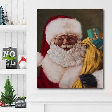 COURTSIDE MARKET Saint Nick Arrives Canvas Wall Art