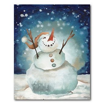 COURTSIDE MARKET Snowman Cheers I Canvas Wall Art