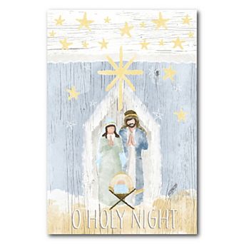 COURTSIDE MARKET O Holy Night Canvas Wall Art