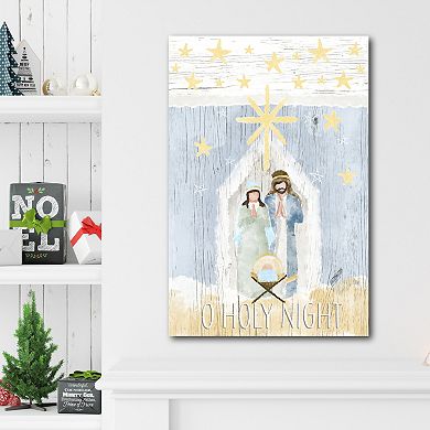 COURTSIDE MARKET O Holy Night Canvas Wall Art