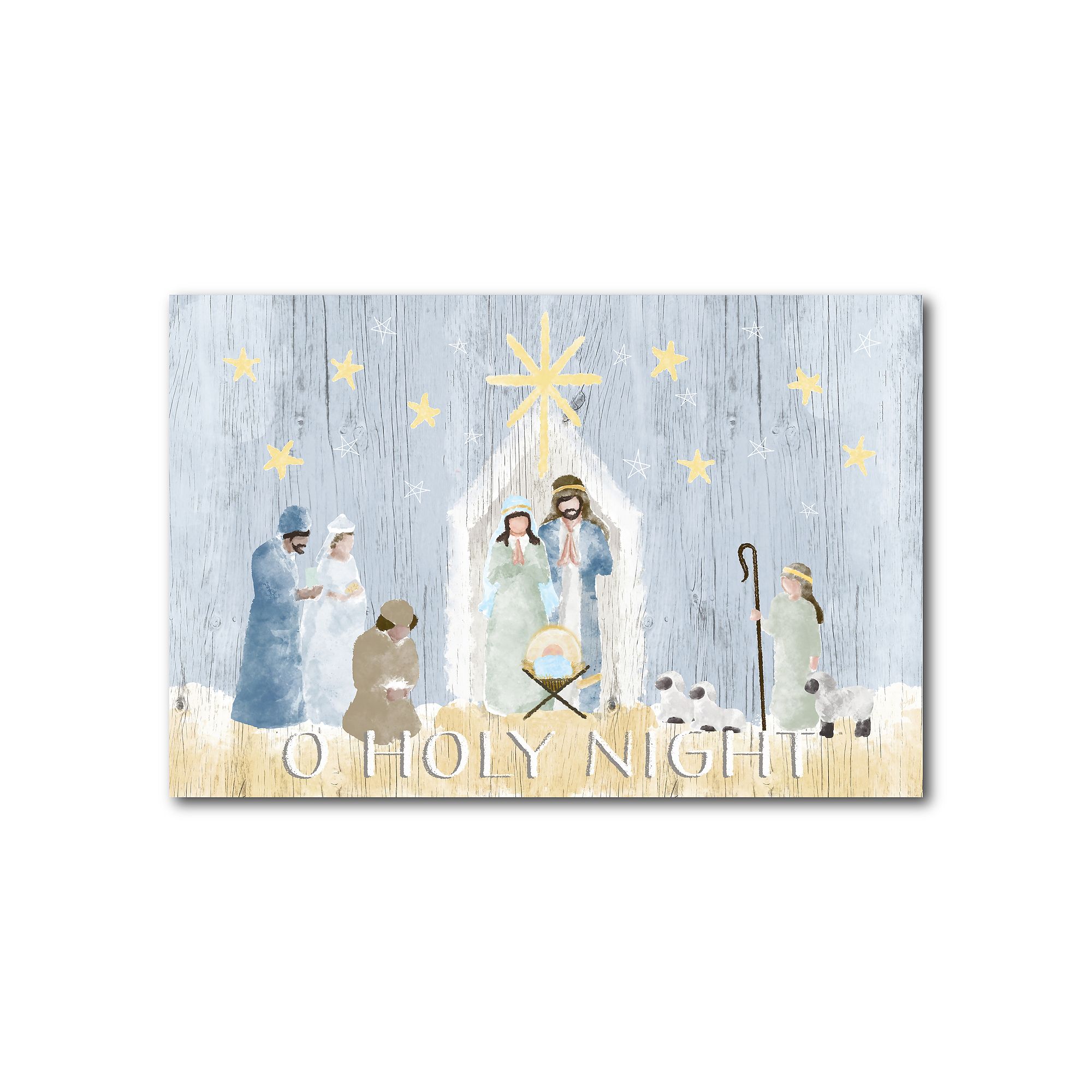 COURTSIDE MARKET O Holy Night Nativity Canvas Wall Art, Multi