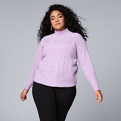 Kohls plus on sale size womens sweaters