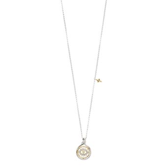 LeRose by Lexi and Rose 14K Yellow Gold Plated 1/10 Carat T.W. Diamond Pendant Necklace