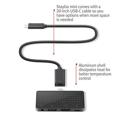 Twelve South StayGo Mini USB-C Port Hub