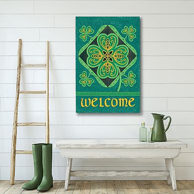 COURTSIDE MARKET Celtic Welcome Canvas Wall Art
