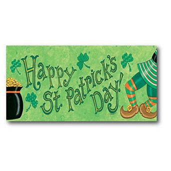 COURTSIDE MARKET Happy St. Patrick's Day Canvas Wall Art