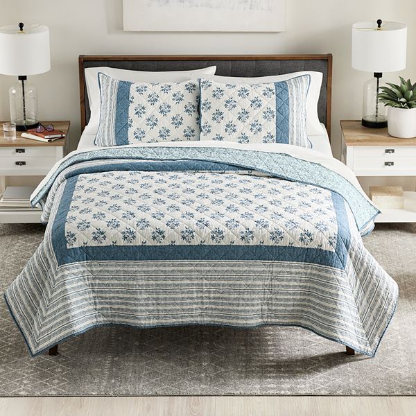 Sonoma Goods For Life® Perth Border Pieced Quilt or Sham - Perth Border (FULL/QUEEN)