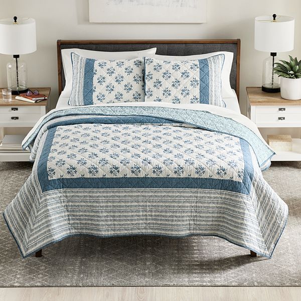 Sonoma Goods For Life® Perth Border Pieced Quilt or Sham