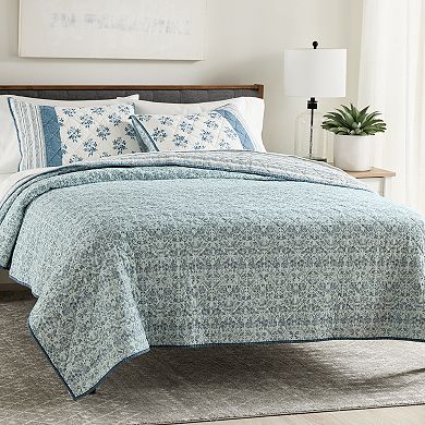 Sonoma Goods For Life® Perth Border Pieced Quilt or Sham