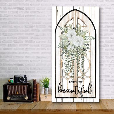 COURTSIDE MARKET Life Is Beautiful Canvas Wall Art