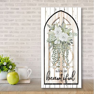 COURTSIDE MARKET Life Is Beautiful Canvas Wall Art