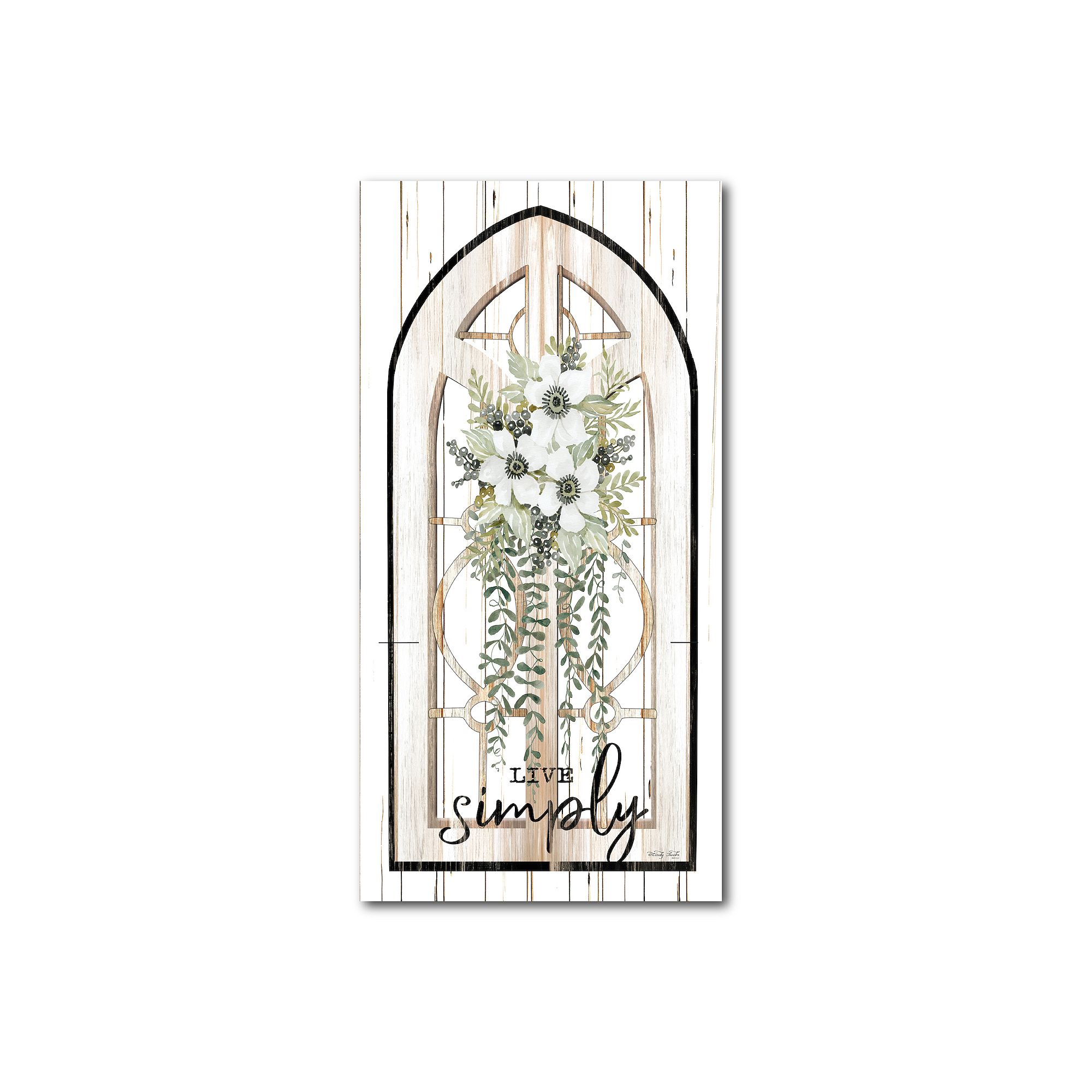 COURTSIDE MARKET Live The Simple Canvas Wall Art, Multi
