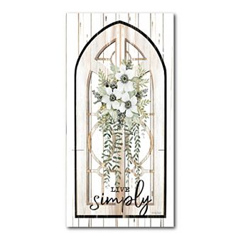 COURTSIDE MARKET Live The Simple Canvas Wall Art