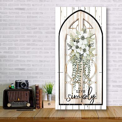 COURTSIDE MARKET Live The Simple Canvas Wall Art