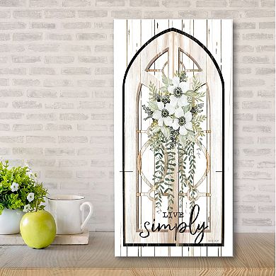 COURTSIDE MARKET Live The Simple Canvas Wall Art