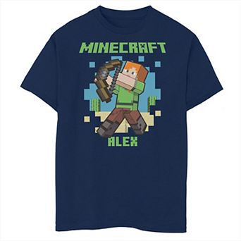 Boys 8-20 Minecraft Alex Breakthrough Portrait Graphic Tee