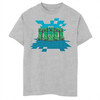 Boys 6-20 Minecraft Creeper Mob Poster Graphic Tee