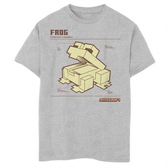 Boys 6-20 Minecraft Frog Hoppin' & Hangin' Schematic Graphic Tee