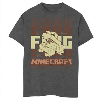 Boys 8-20 Minecraft Frog Blueprint Stacked Graphic Tee