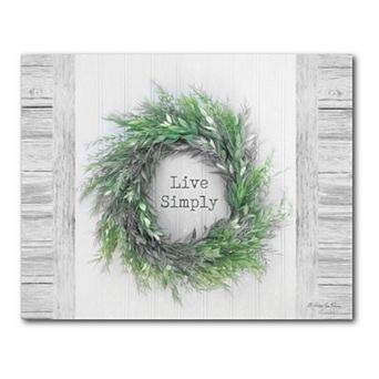 COURTSIDE MARKET Live Simply Canvas Wall Art