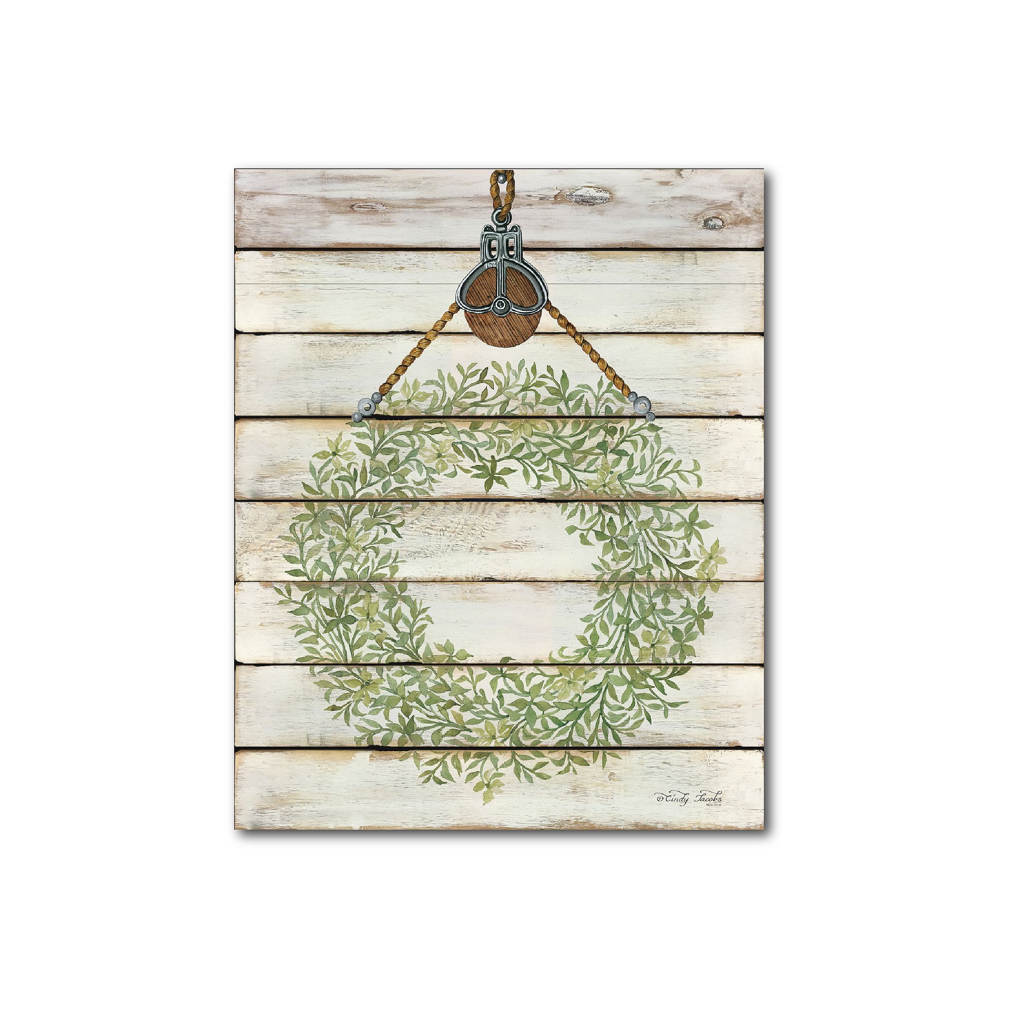 COURTSIDE MARKET Wreath Canvas Wall Art, Multi