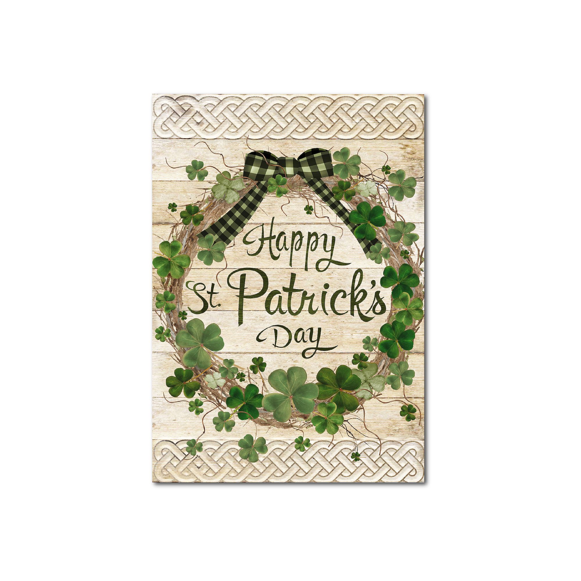 COURTSIDE MARKET St. Patricks Wreath Canvas Wall Art, Multi