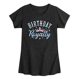 Girls 7-16 Birthday Royalty Graphic Tee