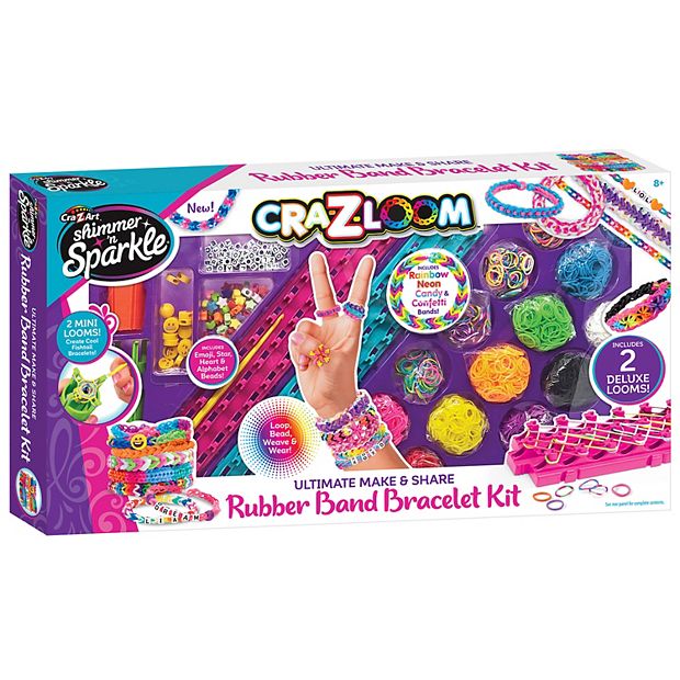 Free: Cra-Z-Loom Shimmer N Sparkle Rainbow Bracelet Maker Makes 24