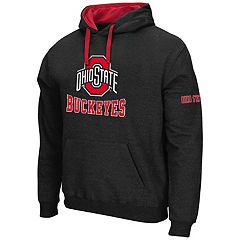 Men's Colosseum Red Louisville Cardinals Slash Stack 2.0 Pullover Hoodie Size: 3XL