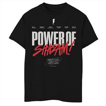 Boys 6-20 DC Comics Shazam! Fury Of The Gods Power Of Shazam! Graphic Tee