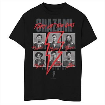 Boys 6-20 DC Comics Shazam! Fury Of The Gods Heroes Headshots Graphic Tee