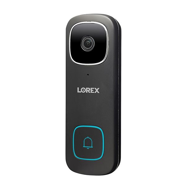 Lorex 2K Wi-Fi Video Doorbell (Wired) - Black