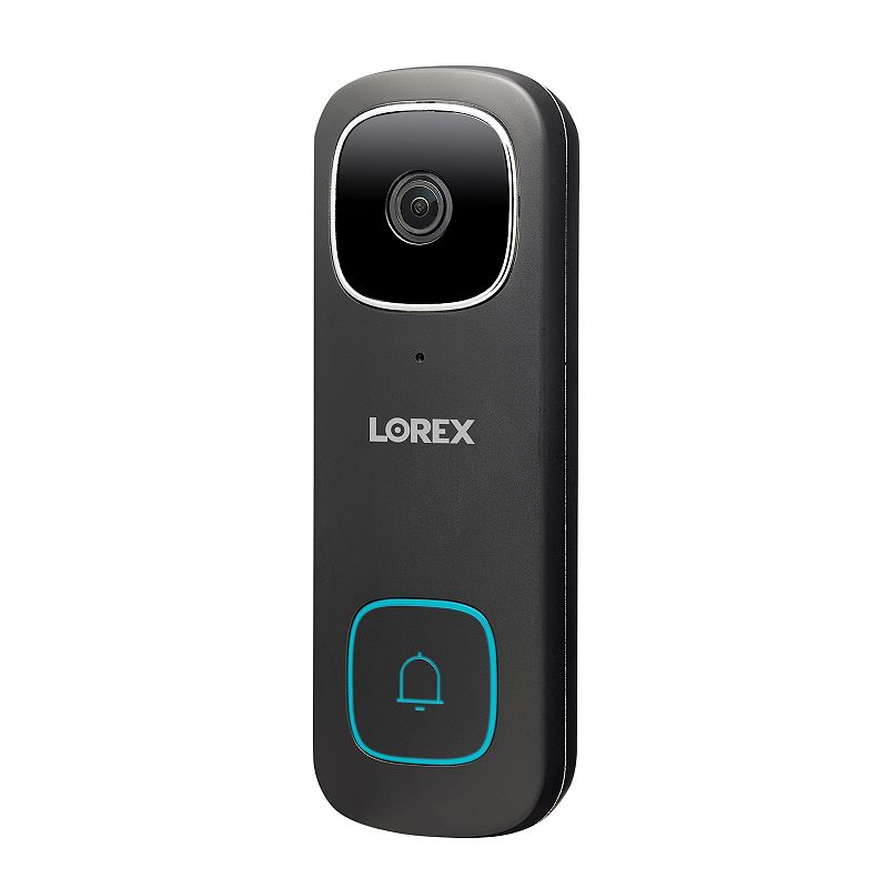 Lorex B451AJDB-E 2K QHD Wired Smart Video Doorbell with Person Detection (Black)